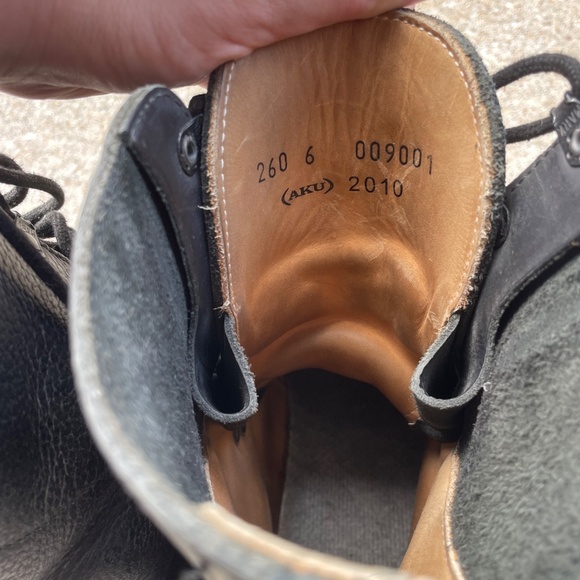 Vintage AKU Combat Boots For Parachutists — Black Leather main image 5